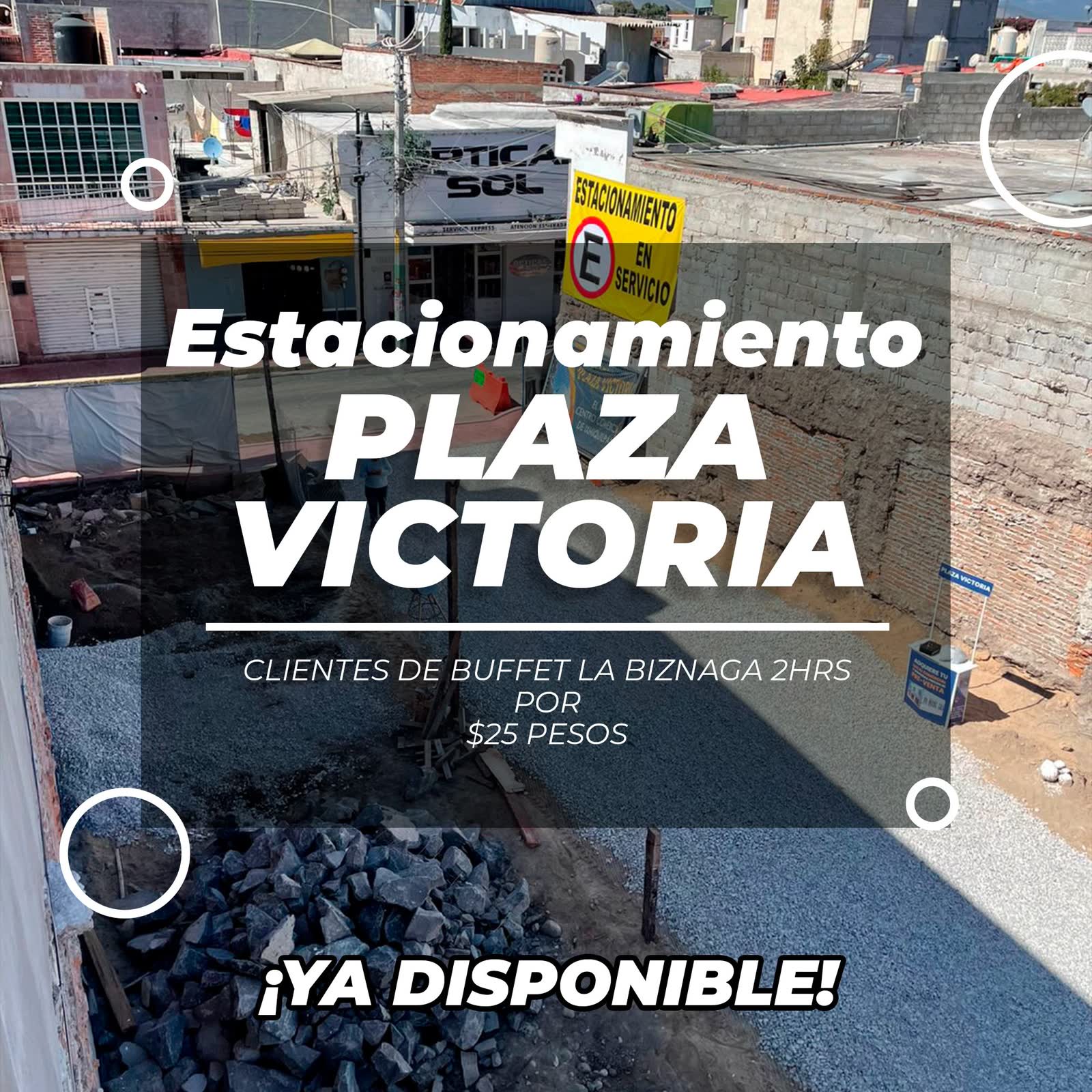 ¡Apertura del estacionamiento en Plaza Victoria!