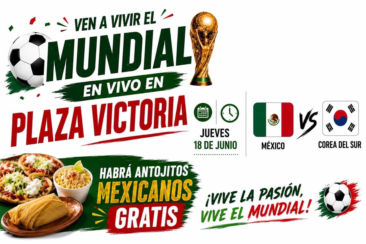 ⚽🇲🇽 México vs Corea del Sur en vivo en Plaza Victoria