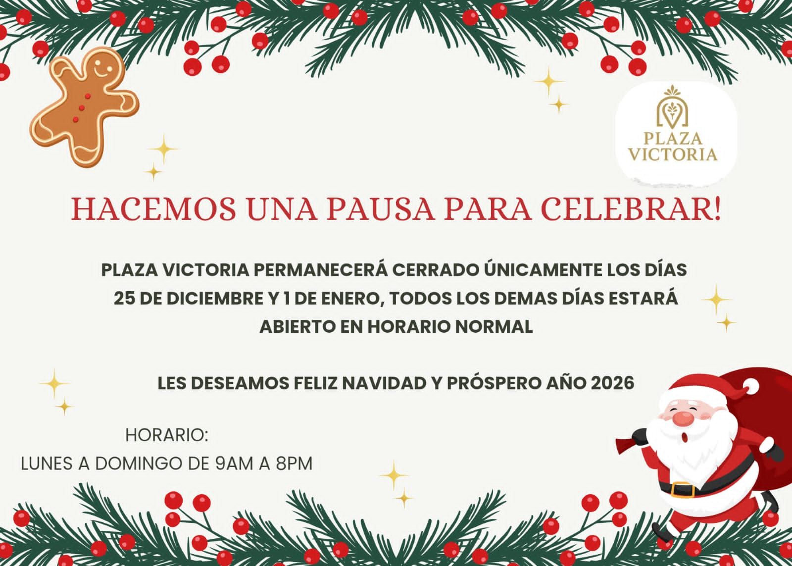 Estos son los dias en que Plaza Victoria estará cerrado