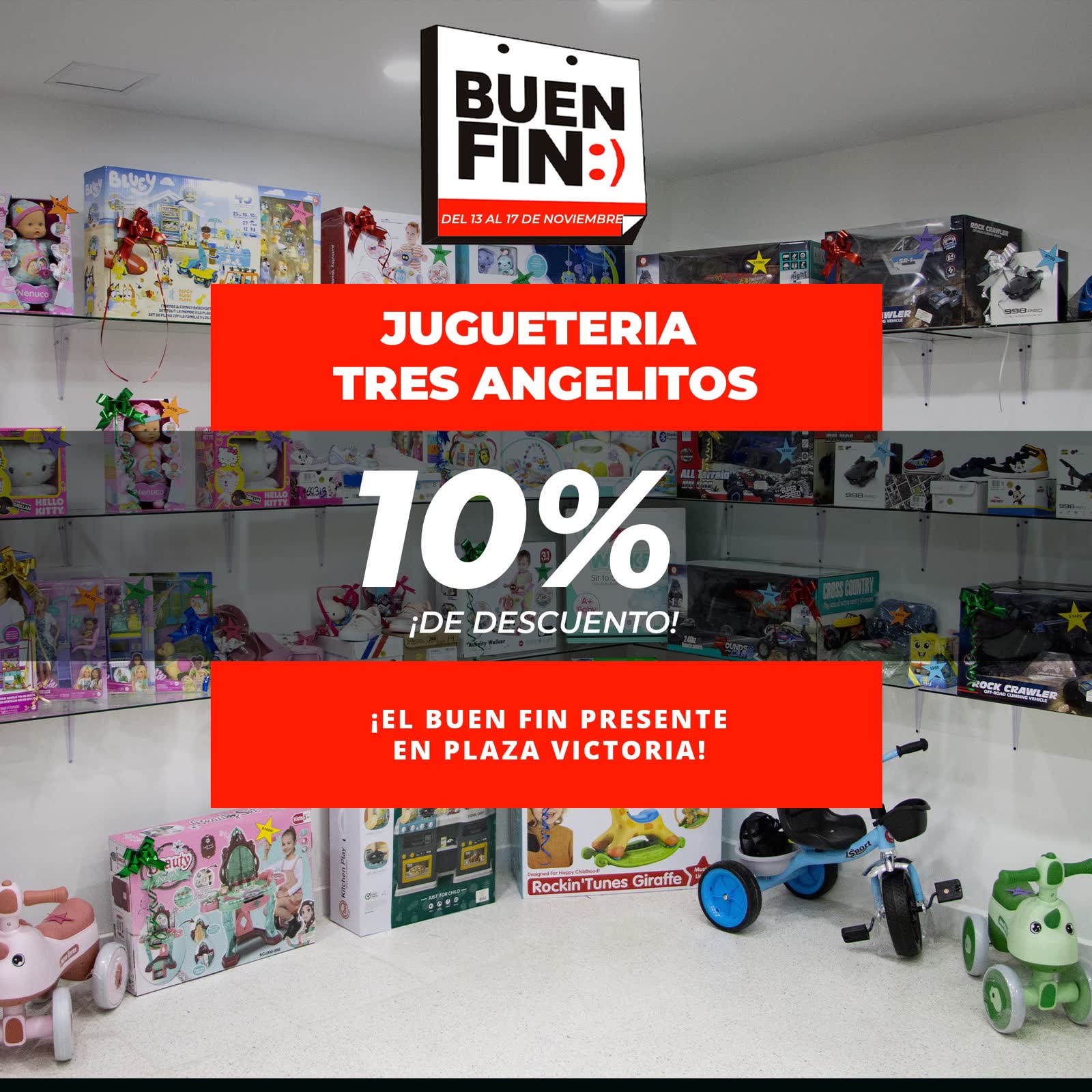 Descuento Juguetería Tres Ángelitos
