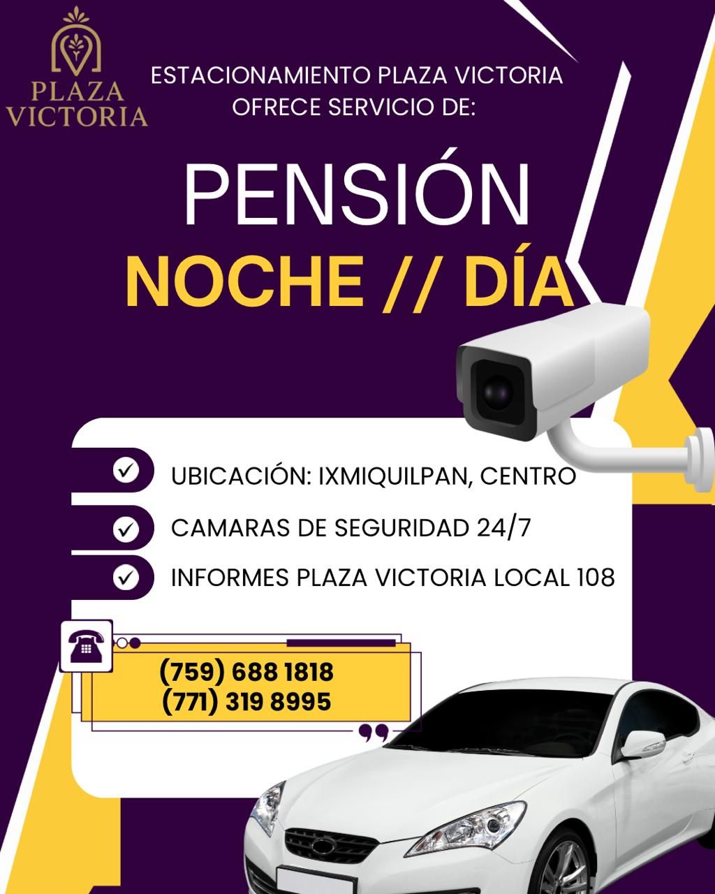 🚗 Estaciona tu Auto con Total Seguridad en Plaza Victoria