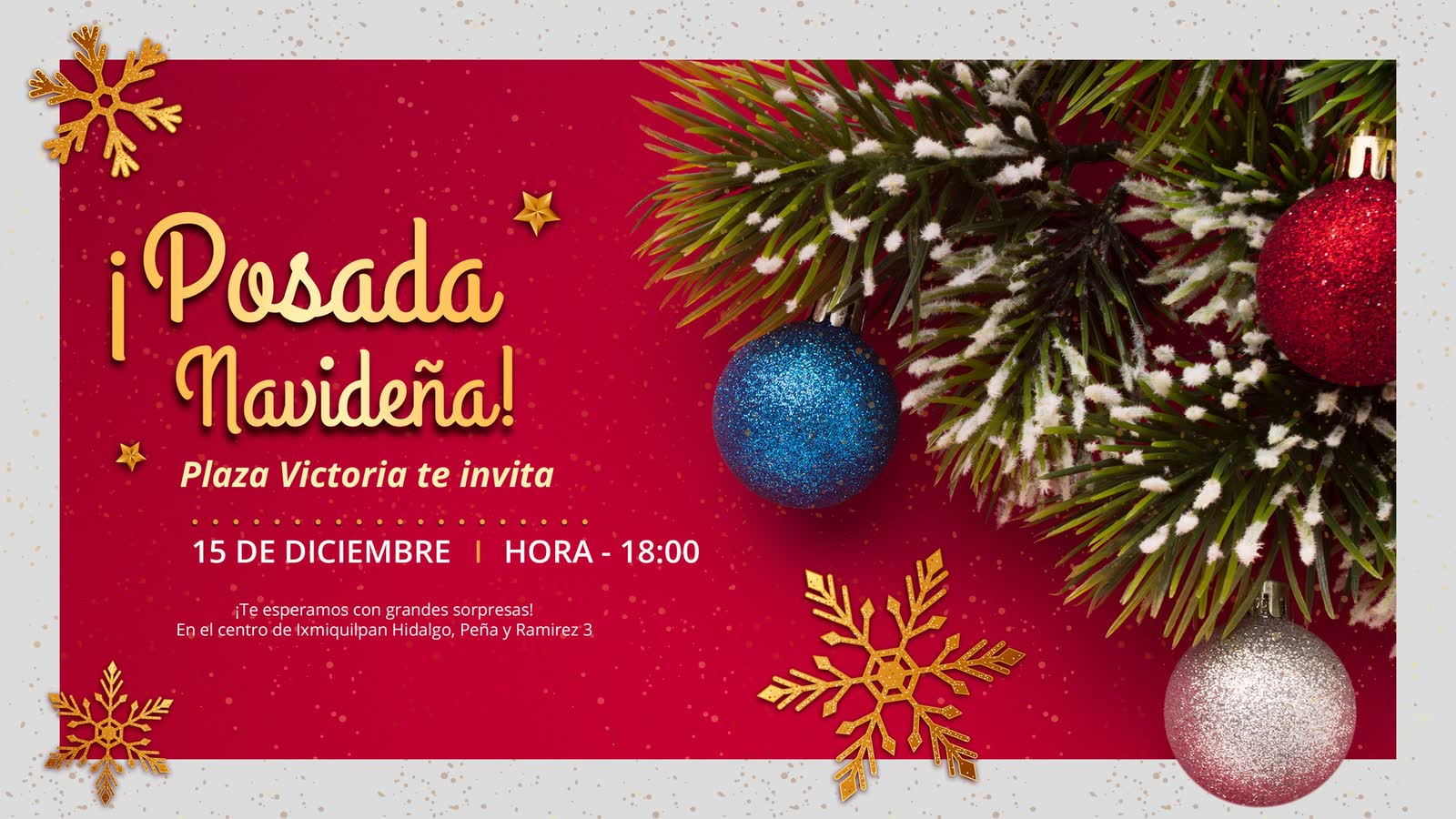 ¡Disfruta de nuestra Posada Navideña!
