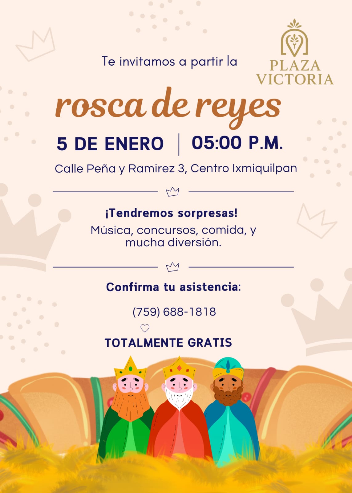 ¡Celebra el Día de Reyes en Plaza Victoria!