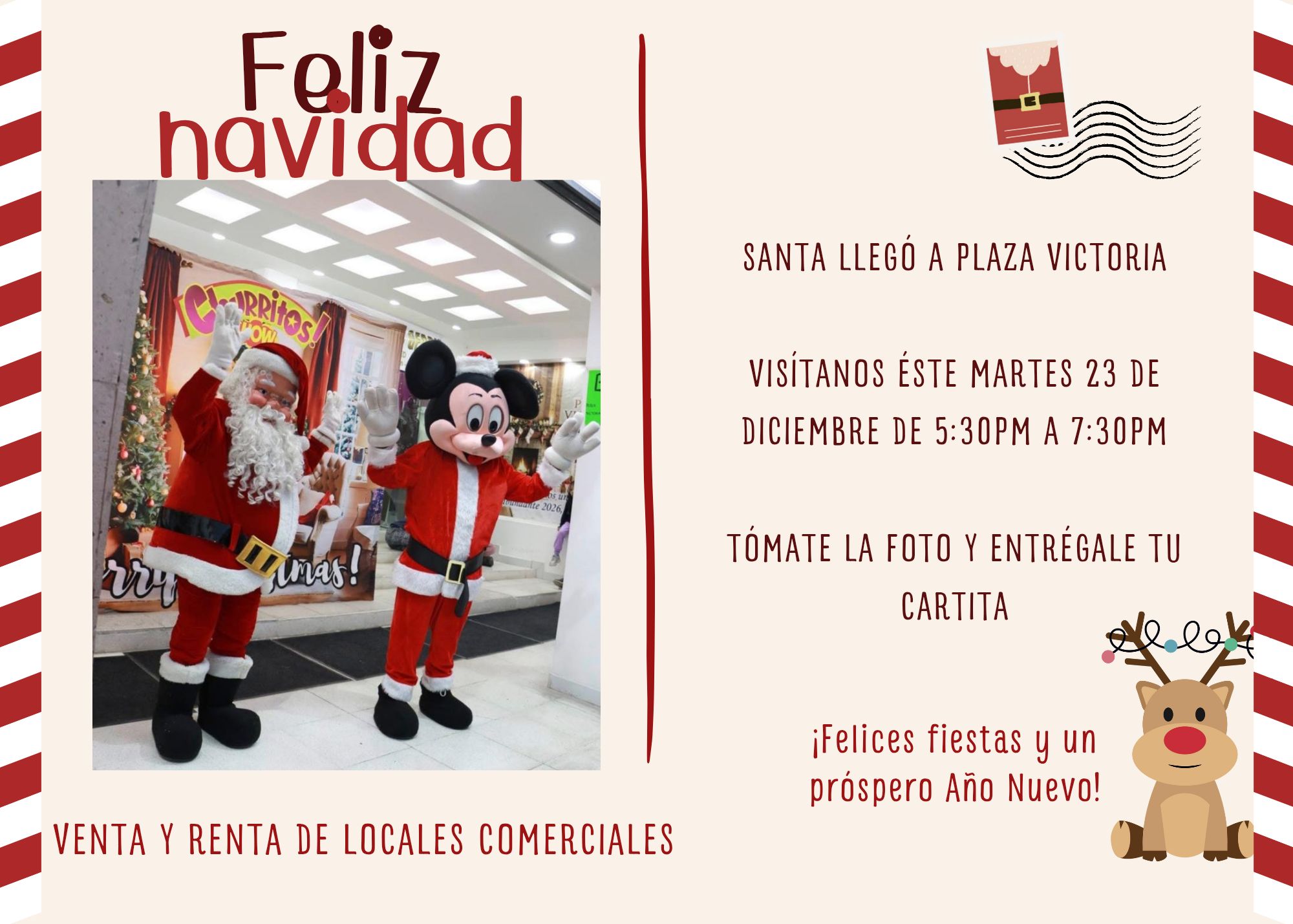 ¡Santa Claus ha llegado a Plaza Victoria!