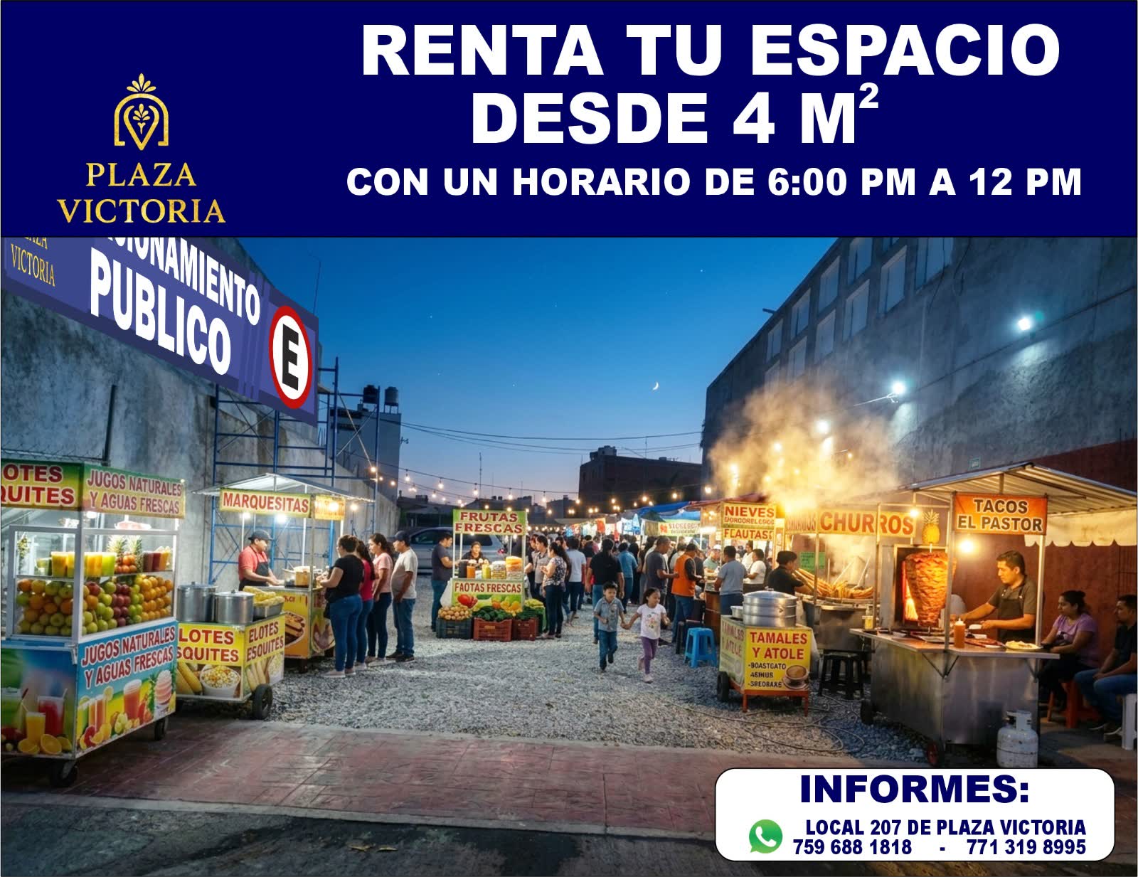 Espacio Exterior — Zona de Puestos — Plaza Victoria