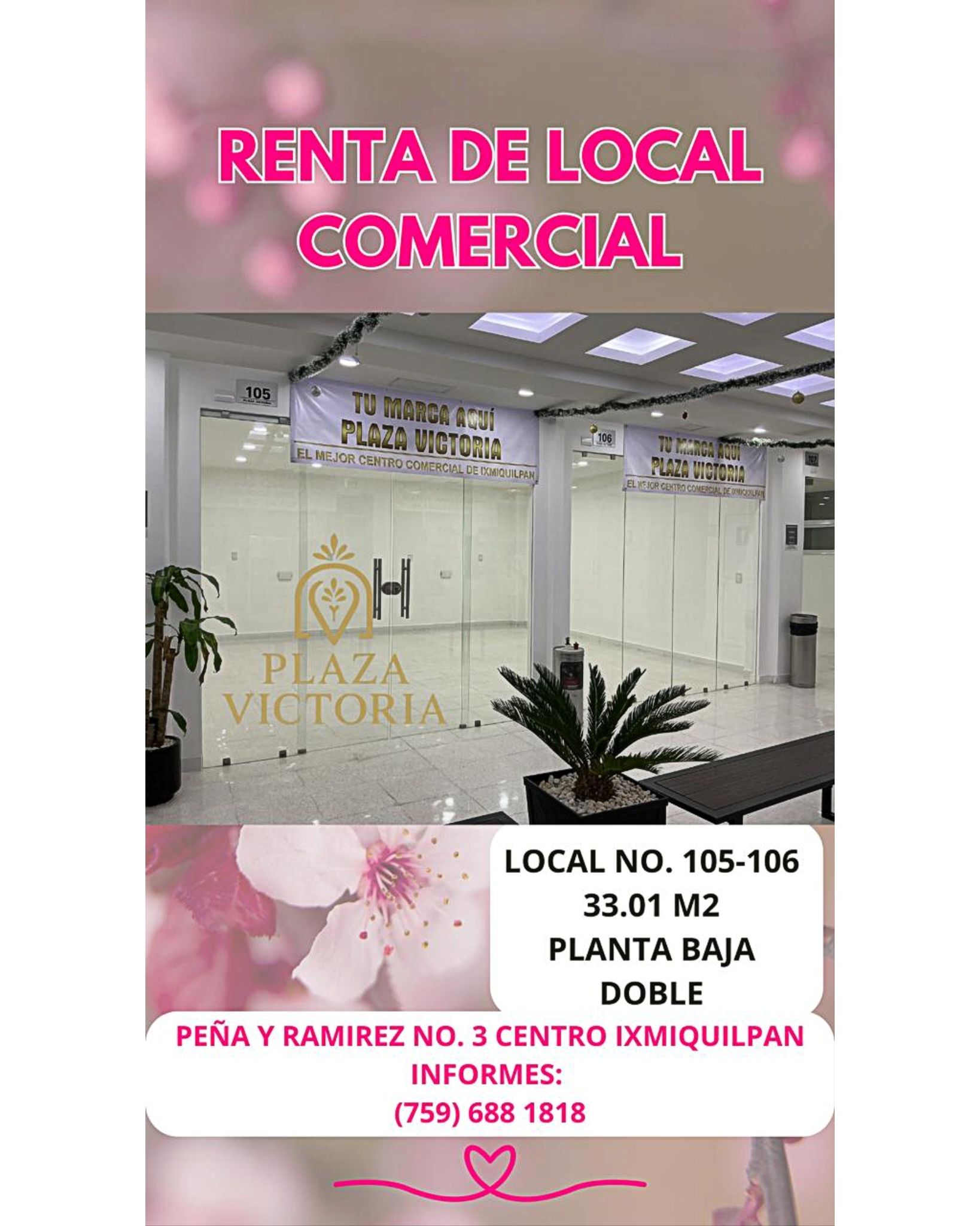 Local 105 – 106 — Plaza Victoria